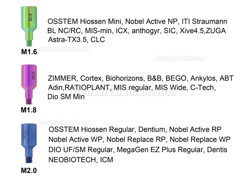 Universal Implant Fractured Screw Removal Kit Implant Broken Screw Retrieval Set